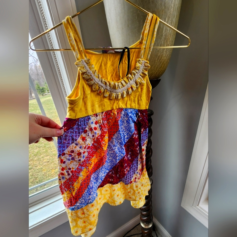 Colorful Patchwork Sleeveless Top